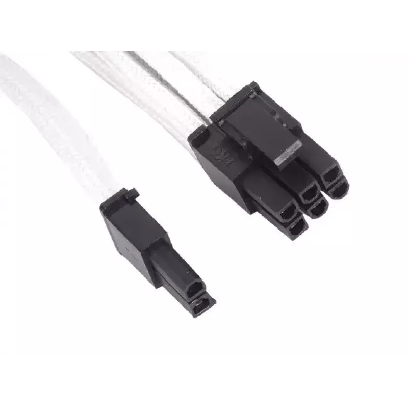 SilverStone SST-PP07-PCIW cabo de extensão de PCIe de 8 pinos para PCIe de 6+2 pinos, 0,25 m, branco