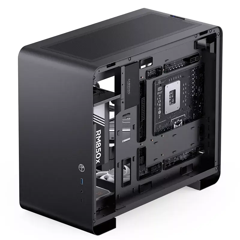 Caixa de PC Jonsbo U4 Mini Mini Tower preta