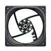Jonsbo FR-505BR ventoinha de caixa ARGB com pás invertidas, PWM, 120 mm, 47,17 CFM, preta