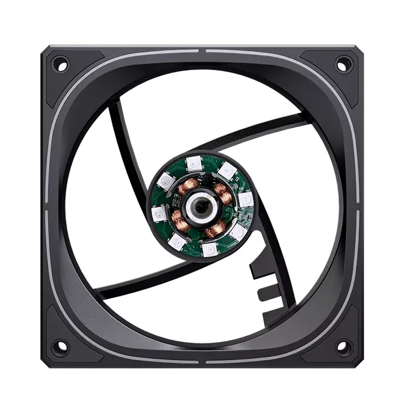 Jonsbo FR-505BR ventoinha de caixa ARGB com pás invertidas, PWM, 120 mm, 47,17 CFM, preta