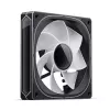Jonsbo FR-505BR ventoinha de caixa ARGB com pás invertidas, PWM, 120 mm, 47,17 CFM, preta