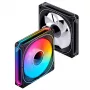 Jonsbo FR-505BR ventoinha de caixa ARGB com pás invertidas, PWM, 120 mm, 47,17 CFM, preta
