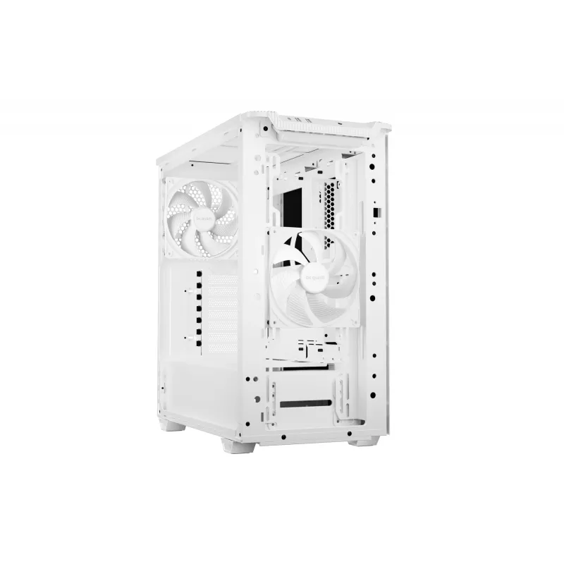 Caixa de PC be quiet! PURE BASE 501 Airflow Midi Tower branco — ATX, 3×140mm à frente, 1×140 mm atrás, 5×2,5 polegadas, 2×3,5 polegadas, USB‑C, suporte PWM