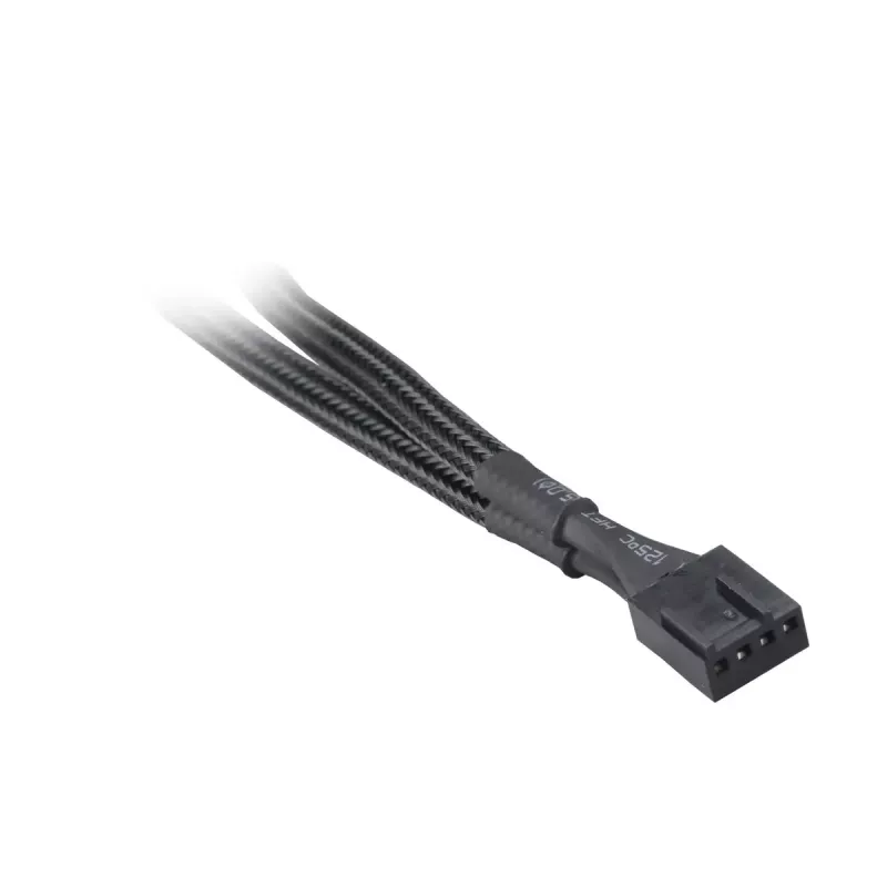Akasa AK-CBFA04-15 cabo divisor PWM para ventoinhas, 15 cm, revestido, preto