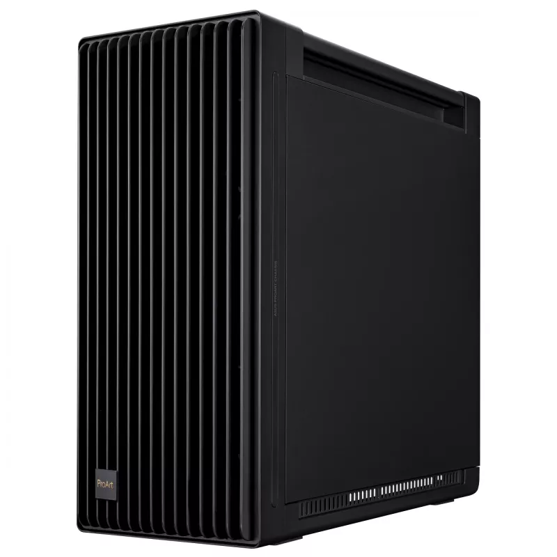 Caixa de PC ASUS ProArt PA602 Midi Tower preto – suporte ATX/EATX, vidro temperado, 2 ventoinhas frontais de 200 mm, radiador superior de 360 mm, GPU até 450 mm