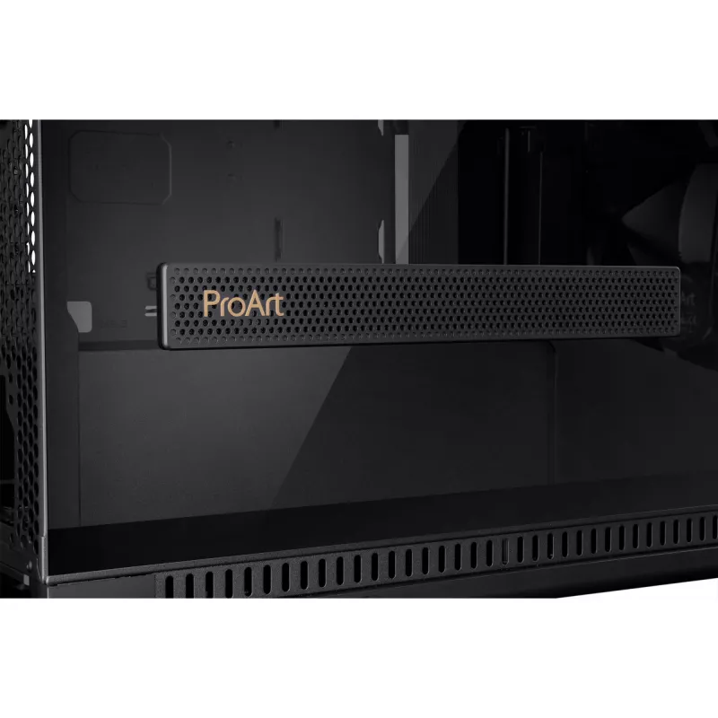 Caixa de PC ASUS ProArt PA602 Midi Tower preto – suporte ATX/EATX, vidro temperado, 2 ventoinhas frontais de 200 mm, radiador superior de 360 mm, GPU até 450 mm