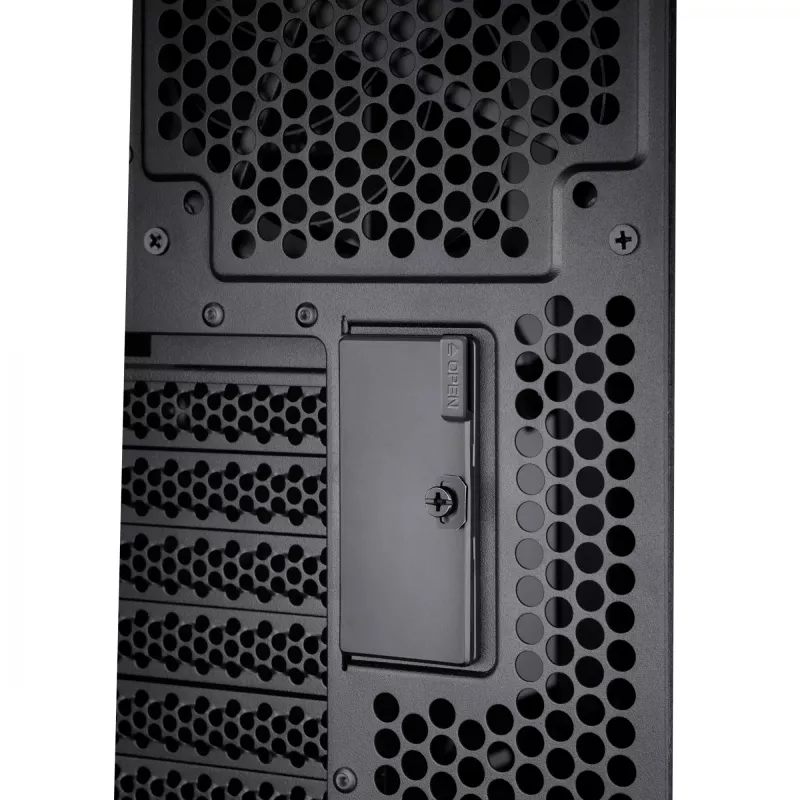 Caixa de PC ASUS ProArt PA602 Midi Tower preto – suporte ATX/EATX, vidro temperado, 2 ventoinhas frontais de 200 mm, radiador superior de 360 mm, GPU até 450 mm