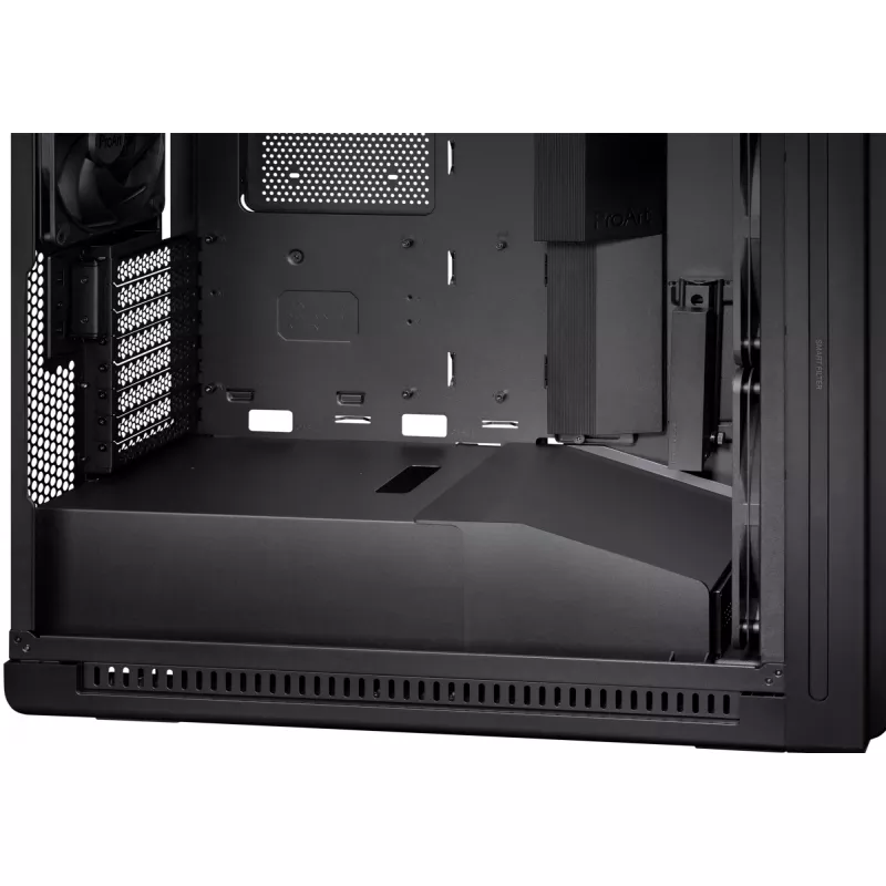 Caixa de PC ASUS ProArt PA602 Midi Tower preto – suporte ATX/EATX, vidro temperado, 2 ventoinhas frontais de 200 mm, radiador superior de 360 mm, GPU até 450 mm