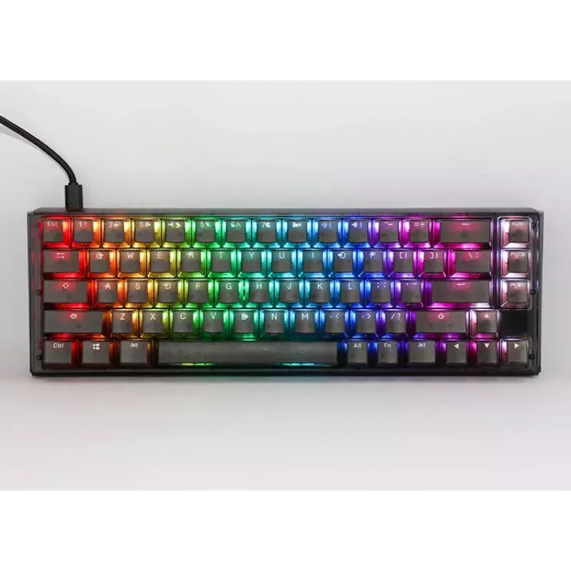 Teclado Gaming Ducky One 3 Aura SF USB QWERTY preto 67 teclas RGB