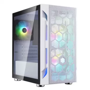 Caixa de PC Silverstone FARA H1M PRO Tower branco