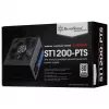 Fonte de alimentação SILVERSTONE ST1200-PTS 1200 W 80 PLUS Platinum, 20+4-Pin ATX, ventoinha de 120 mm, preto