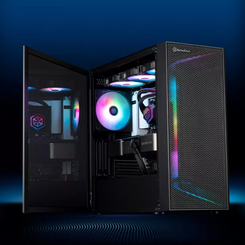Caixa para PC Silverstone SETA H1 Midi Tower preto