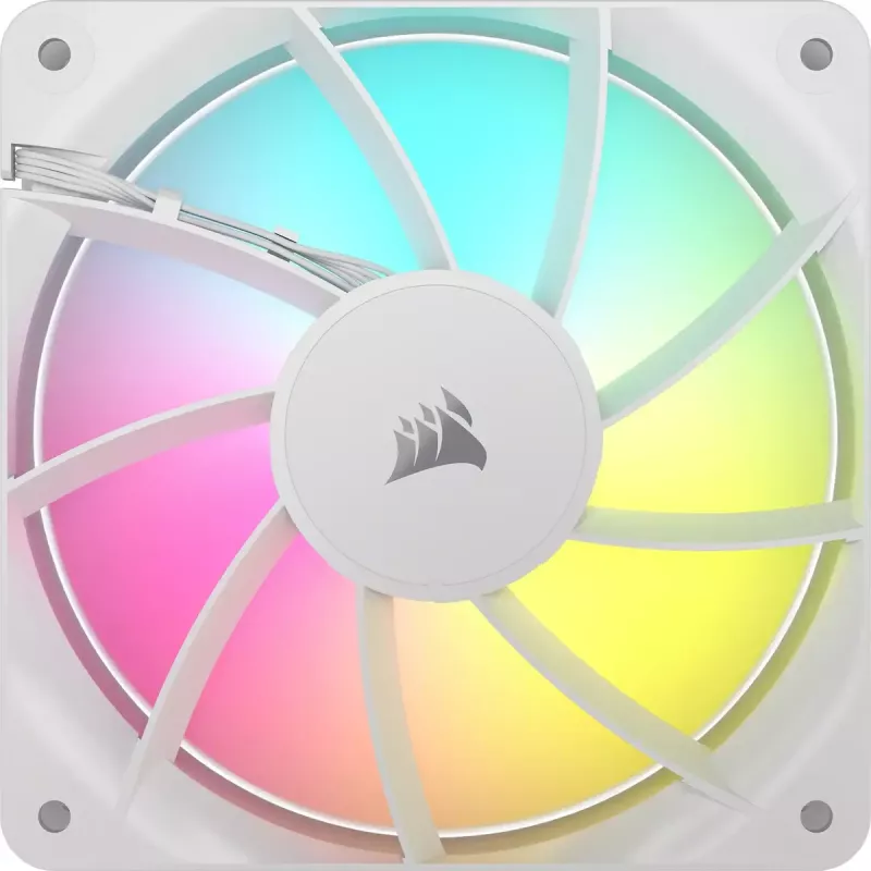Ventoinha Corsair RS120 ARGB 12 cm branco 420–2100 U/min 3 unid.