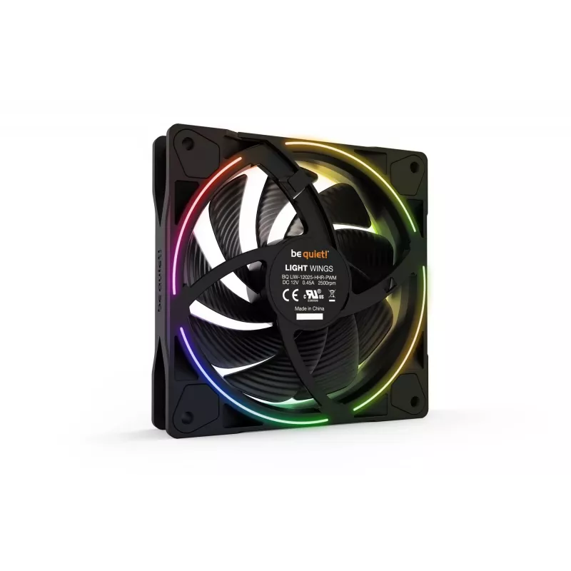 be quiet! Light Wings 120mm ARGB PWM High Speed ventoinha preto
