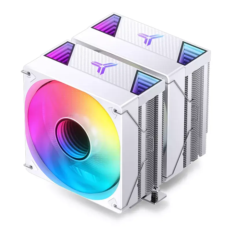 Jonsbo CR-3000 ARGB cooler de CPU de torre dupla, 2 x 120 mm, branco
