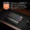 Glorious GMMK 3 Pro HE teclado gaming sem fios 75%, pré-montado, interruptores Fox HE, ANSI US, preto