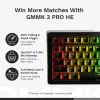 Glorious GMMK 3 Pro HE teclado gaming sem fios 75%, pré-montado, interruptores Fox HE, ANSI US, preto