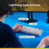 Glorious GMMK 3 Pro HE teclado gaming sem fios 75%, pré-montado, interruptores Fox HE, ANSI US, preto