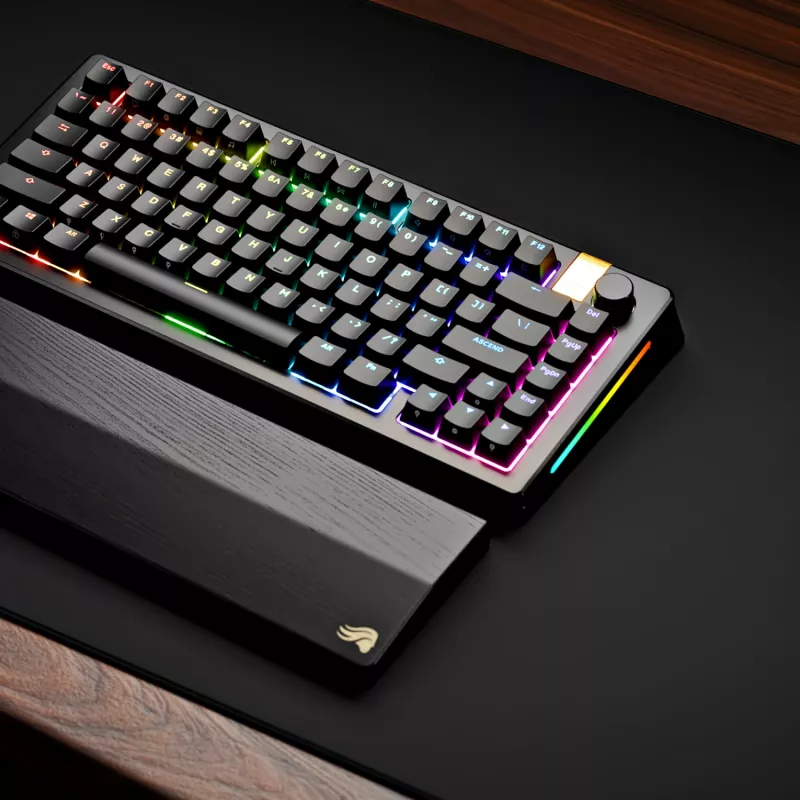 Glorious GMMK 3 Pro HE teclado gaming sem fios 75%, pré-montado, interruptores Fox HE, ANSI US, preto