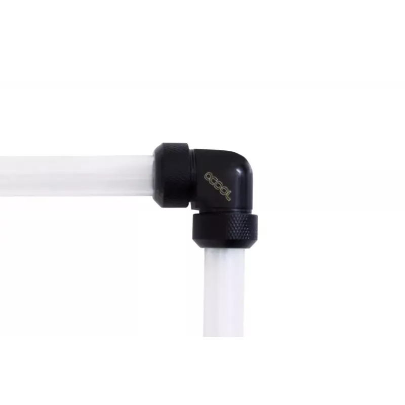 Conector Alphacool 17444 latão preto 34mm sistema de refrigeração