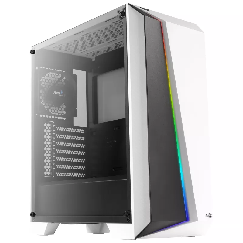 Caixa de PC Aerocool Cylon Pro Tempered Glass Midi Tower branco