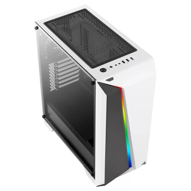 Caixa de PC Aerocool Cylon Pro Tempered Glass Midi Tower branco