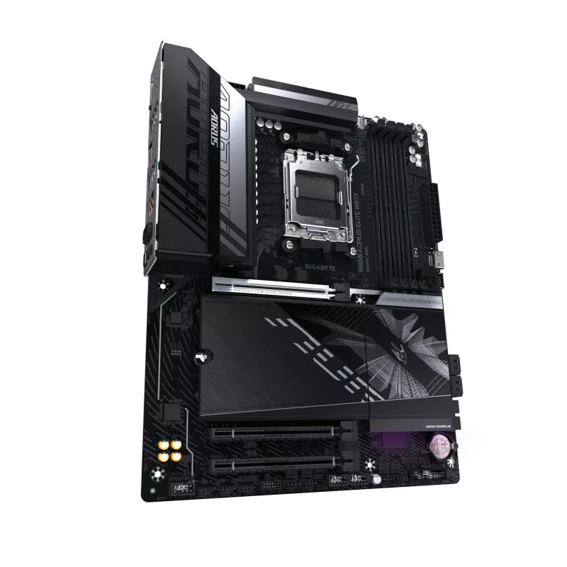 Placa-mãe GIGABYTE B850 AORUS ELITE WIFI7 — AMD B850, socket AM5, ATX, DDR5, 4x DIMM, 256 GB, Wi‑Fi 7, 2,5 Gb LAN