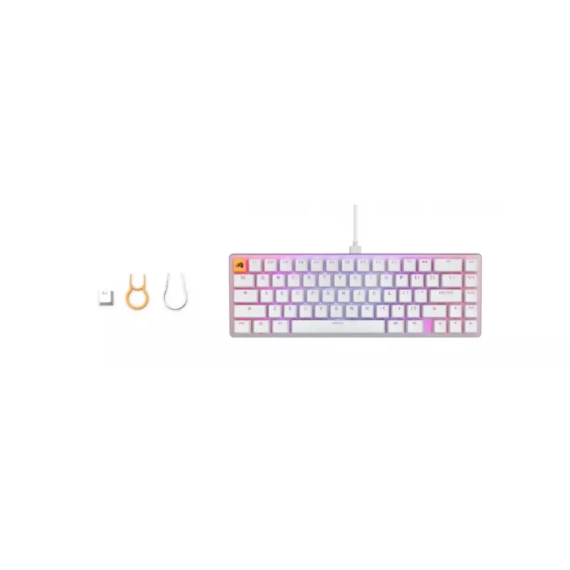 Teclado Glorious PC Gaming Race GMMK 2 65% Mechanical RGB branco