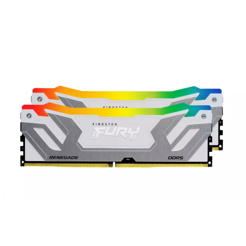 Kingston Technology FURY 48 GB 8400 MT/s DDR5 CL40 CUDIMM (Kit de 2 unidades) Renegade RGB White XMP
