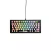 Teclado mecânico GLORIOUS GMMK 3 75% Barebones USB com fio RGB preto