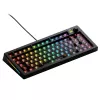 Teclado mecânico GLORIOUS GMMK 3 75% Barebones USB com fio RGB preto