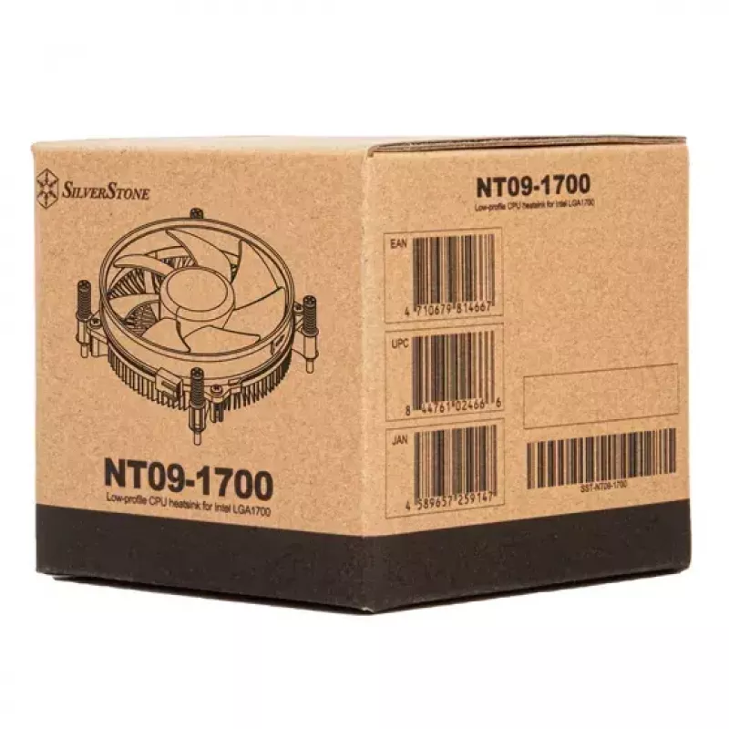 SilverStone SST-NT09-1700 Nitrogon dissipador de ar para CPU, 92 mm, LGA1700, lamelas de alumínio