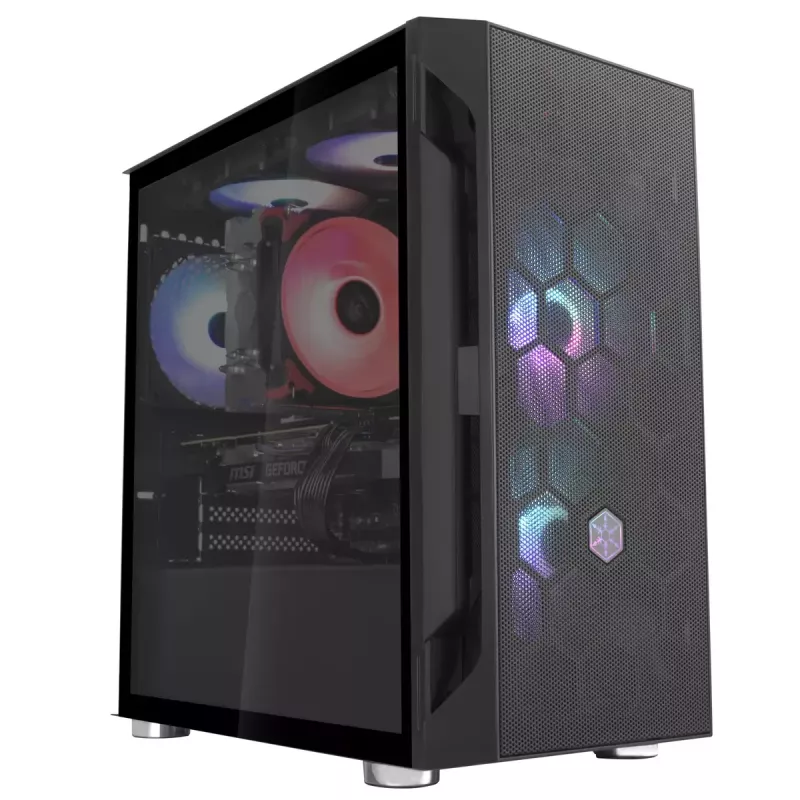 Caixa para PC Silverstone FARA H1M Micro Tower preto