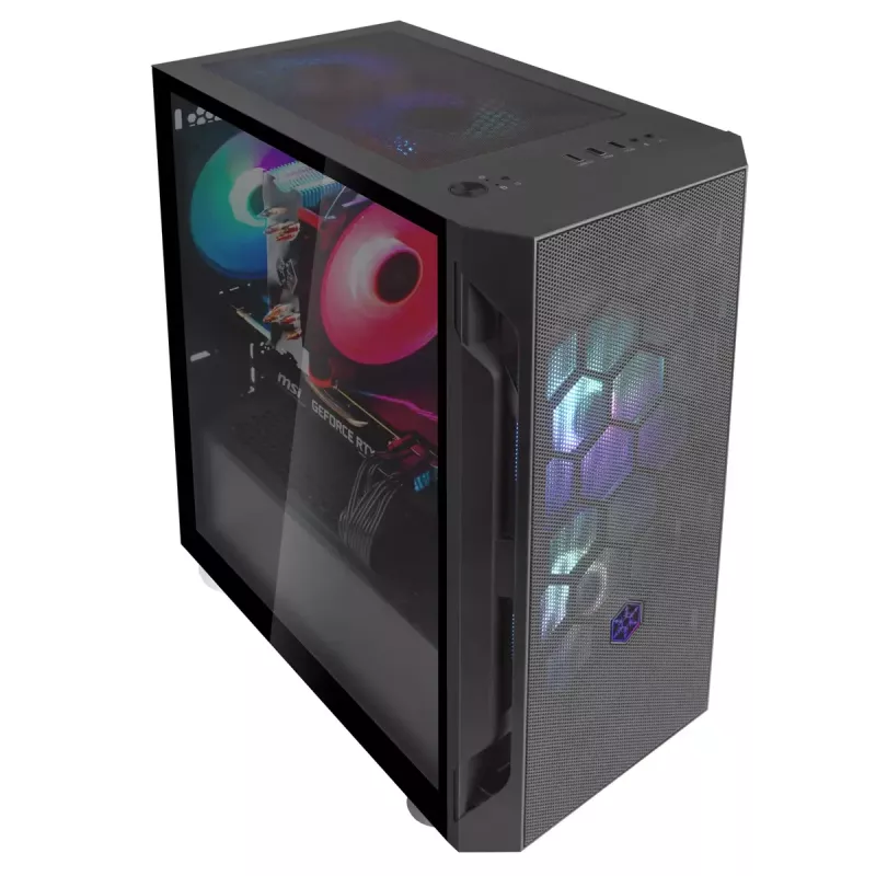 Caixa para PC Silverstone FARA H1M Micro Tower preto