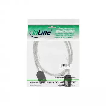 Cabo redondo InLine SATA 6Gb/s com bloqueios 0,5m