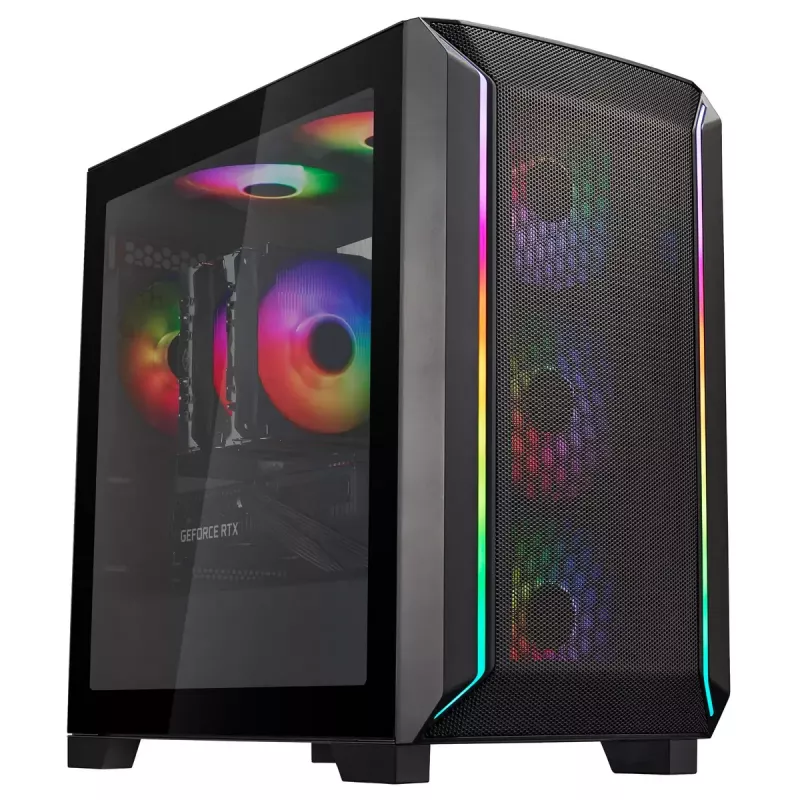 Caixa para PC Silverstone FARA 312Z Midi Tower preto