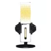 Microfone para PC Endgame Gear XSTRM — USB com fios, sensibilidade -36 dB, 20–20000 Hz, controlos táteis, cabo de 2 m, preto/branco