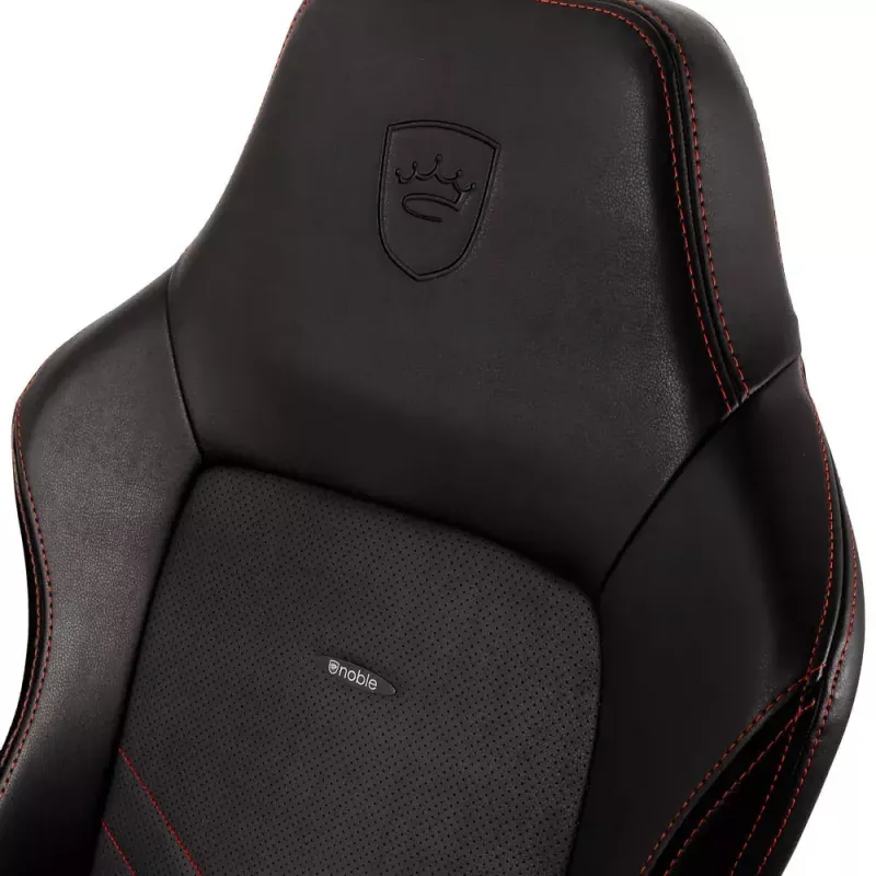 noblechairs HERO PU cadeira gaming, preto/vermelho