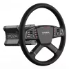 Moza Racing TSW volante, volante, PC, com fios e sem fios, preto, alumínio, pele sintética, polímero, cabo