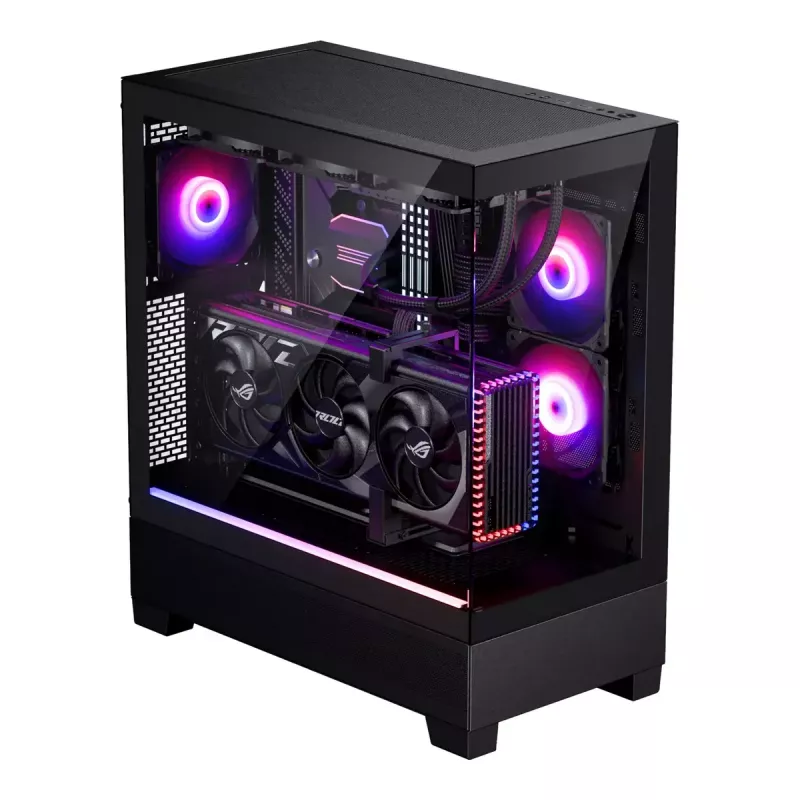 Phanteks XT View PH-XT523V1_DBK01 caixa de PC Midi Tower, E-ATX, vidro temperado, D-RGB, preta