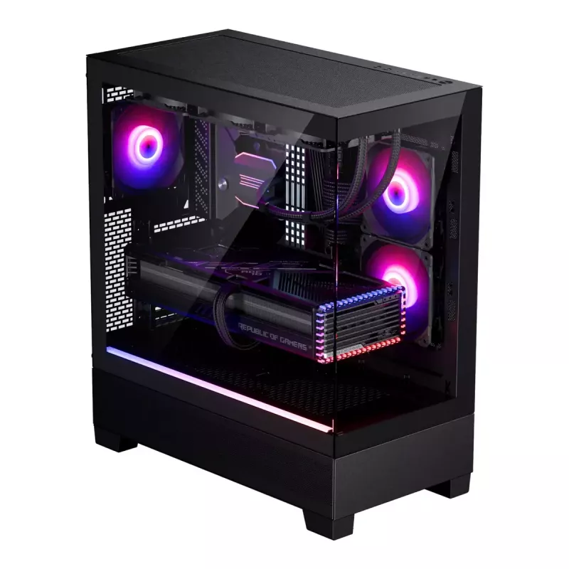 Phanteks XT View PH-XT523V1_DBK01 caixa de PC Midi Tower, E-ATX, vidro temperado, D-RGB, preta