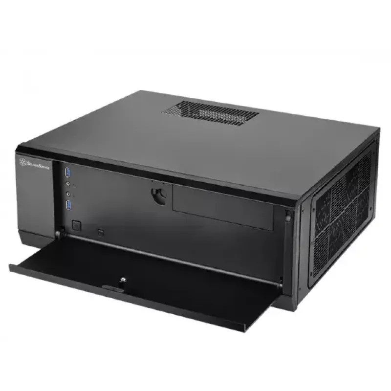 Caixa de PC Silverstone GD10 HTPC preto