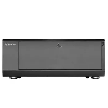 Caixa de PC Silverstone GD10 HTPC preto