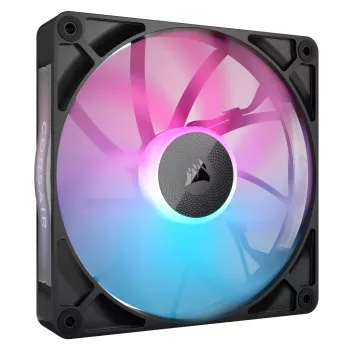Ventoinha Corsair iCUE LINK RX140 RGB, 14 cm, preto, 300–1700 rpm, rolamento magnético