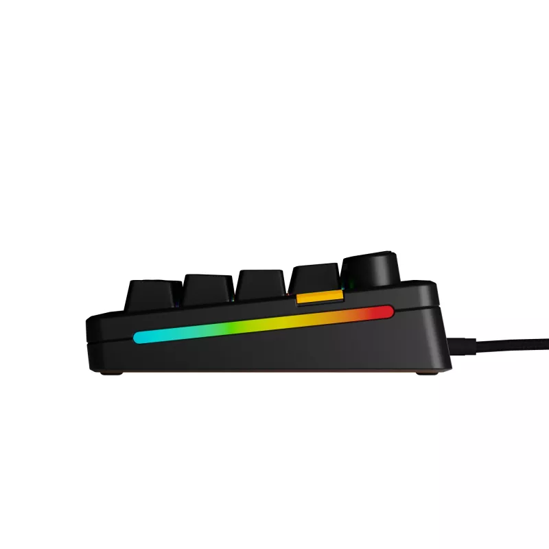 Glorious Gaming GMMK 3 HE 65% Prebuilt Wired preto - US, com fios, USB, mecânico, QWERTY, RGB LED, preto