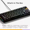 Glorious Gaming GMMK 3 HE 65% Prebuilt Wired preto - US, com fios, USB, mecânico, QWERTY, RGB LED, preto