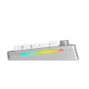Glorious GMMK 3 Pro 75 % teclado gaming sem fios, Pre-Built, switches Fox, US ANSI, prateado