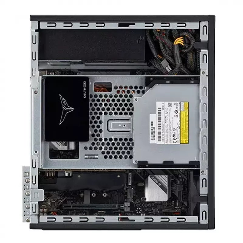 SilverStone MILO 11 SST-ML11B Caixa de PC desktop Micro-ATX fina
