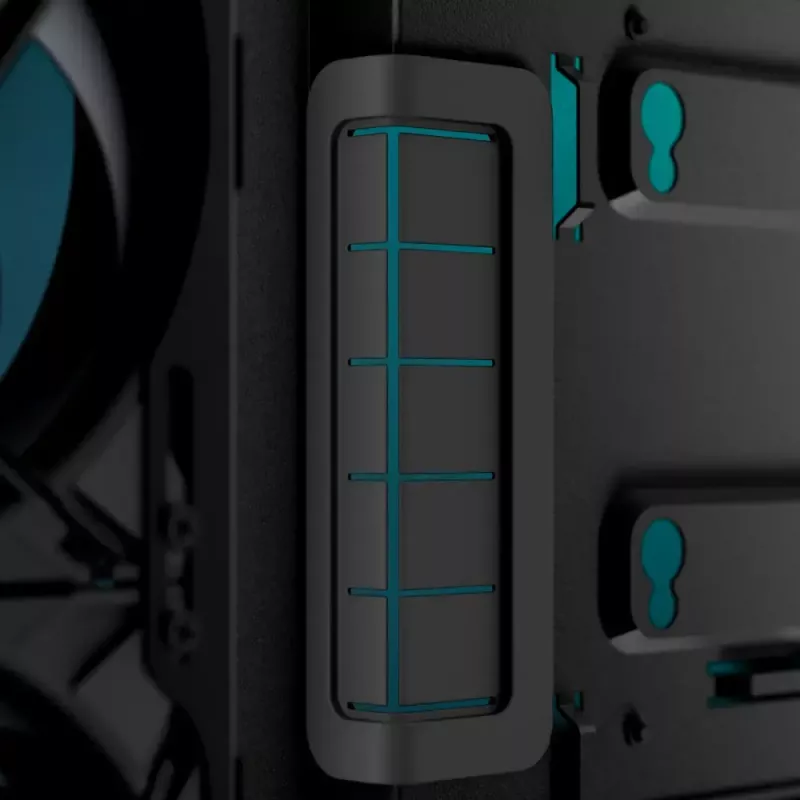 Caixa de PC ARCTIC Xtender VG (preto) Premium E-ATX com montagem vertical de GPU