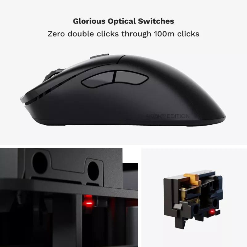 Glorious Gaming Glorious Model D 2 PRO Wireless - 1K Polling - preto